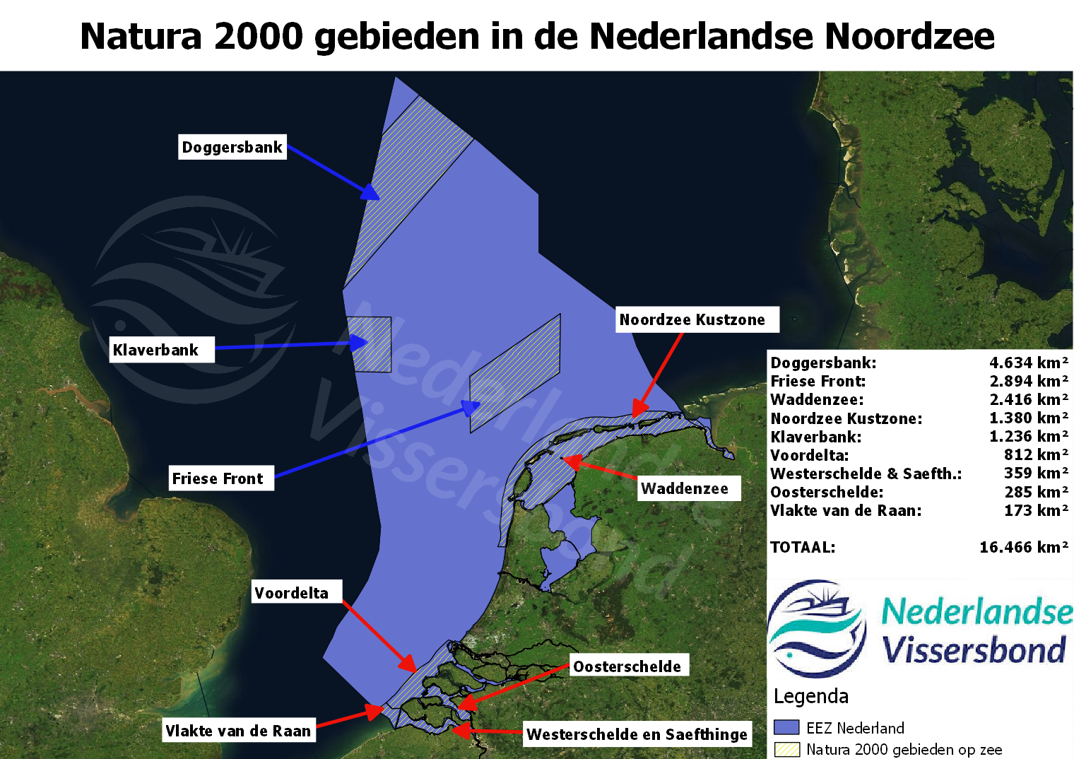 Natura 2000 gebieden in de Nederlandse Noordzee