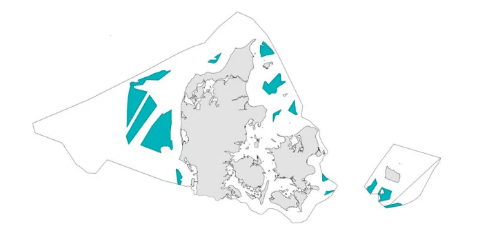 Kaartje windenergie Denemarken